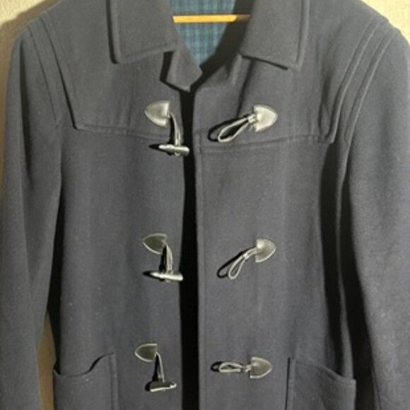 Vintage Abitale Navy Duffle-coat Sz. XL - Picture 2 of 7